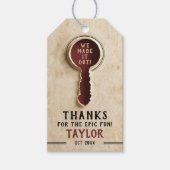 ヴィンテージクール脱出室探偵偵偵謎鍵 ギフトタグ (正面)