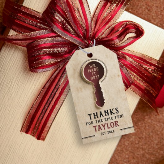 ヴィンテージクール脱出室探偵偵偵謎鍵 ギフトタグ