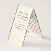 ヴィンテージクール芸者ポートレート 名刺 (裏面)