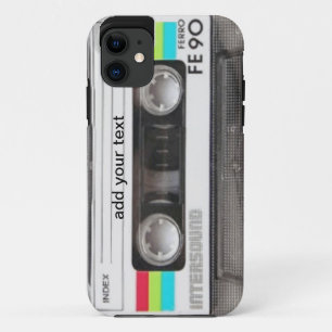 ヴィンテージクール80のカセットレトロホリデガーリーー iPhone 11 ケース
