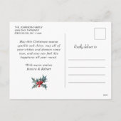 ヴィンテージク素朴リスマス5フォトホリデーポストカード シーズンポストカード (裏面)