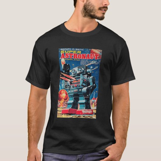 ヴィンテージグすごいラフィック宇宙飛行士レトロOld Ja Tシャツ (正面)