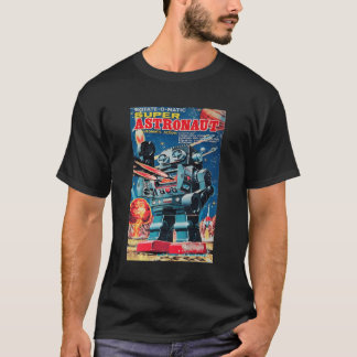 ヴィンテージグすごいラフィック宇宙飛行士レトロOld Ja Tシャツ