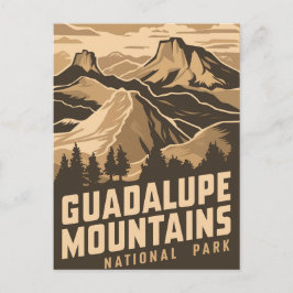ヴィンテージグアダルーペマウンテンズナショナルパーク シーズンポストカード