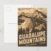 ヴィンテージグアダルーペマウンテンズナショナルパーク シーズンポストカード (正面/裏面)