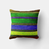 ヴィンテージグアテマラレインボー装飾用クッション クッション (裏面)