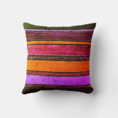 ヴィンテージグアテマラレインボー装飾用クッション クッション (裏面)