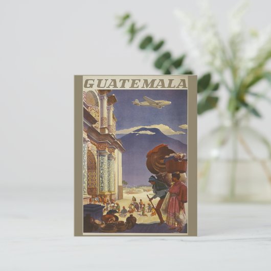 ヴィンテージグアテマラレトロ旅行 ポストカード (スタンド正面)
