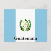 ヴィンテージグアテマラ国旗の観光 ポストカード (正面)