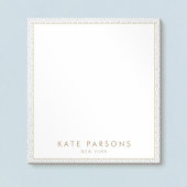 ヴィンテージグエレガントレイ格子パターンメモ帳 ノートパッド