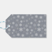 ヴィンテージグエレガントレースノーフレークスフォトホリデー ギフトタグ (裏面横)