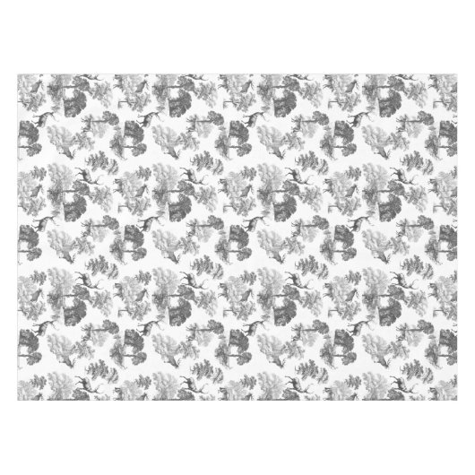 ヴィンテージグエレガントレーフランスのトイルディアフォレスト テーブルクロス (正面(横))