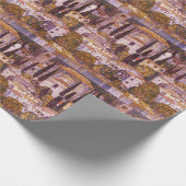 ヴィンテージグスタフクリムトのカーチェのカソン ラッピングペーパー (角)