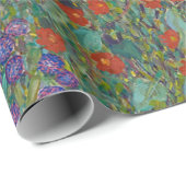 ヴィンテージグスタフクリムトズファームガーデンとヒマワリ ラッピングペーパー (ロールコーナー)