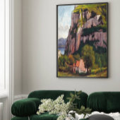 ヴィンテージグスタヴクールベットザロックオブオートピエール キャンバスプリント