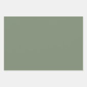 ヴィンテージグストライプリーン ラッピングペーパーシート (正面3)