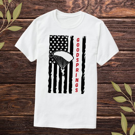 ヴィンテージグッドスプリングスパラライディングスカイダイビング Tシャツ