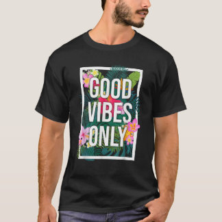 ヴィンテージグッドビーブズオンリーフラワーティーチ前向きーモチカ Tシャツ