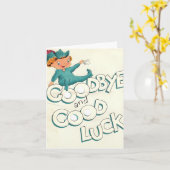 ヴィンテージグッドラックカード カード (黄色い花)