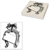 ヴィンテージグッドラックホースホーのラバーアートスタンプ ラバースタンプ (押印)