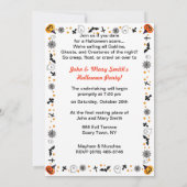 ヴィンテージグッドラック鏡ハロウィーン 招待状 (裏面)