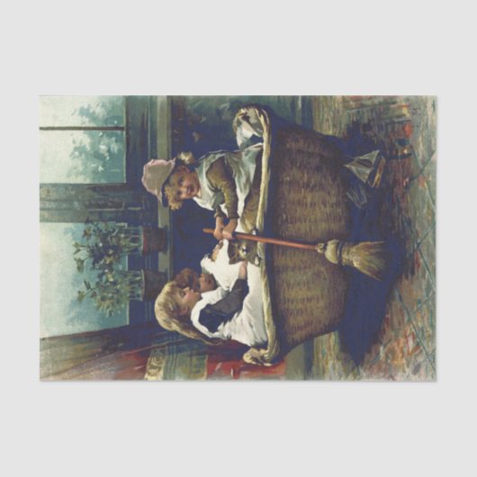 ヴィンテージグッド船洗浄バスケット 薄葉紙 (正面)