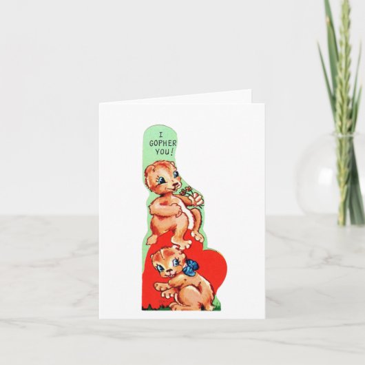 ヴィンテージグッハーバレンタイン カード (正面)