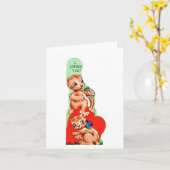 ヴィンテージグッハーバレンタイン カード (黄色い花)