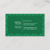 ヴィンテージグパターン(の模様が)あるリーン 名刺 (裏面)