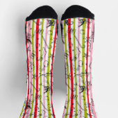 ヴィンテージグラインクリスマススティープパターン ソックス (上部)