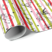 ヴィンテージグラインクリスマススティープパターン ラッピングペーパー (ロールコーナー)