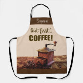 ヴィンテージグラインダーオールオーバープリントエプロン エプロン (正面)