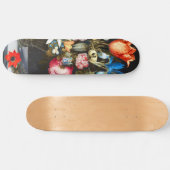 ヴィンテージグラスの花Ambrosius Bosschaer スケートボード (横)