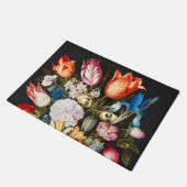 ヴィンテージグラスの花Ambrosius Bosschaer ドアマット (アングル)
