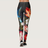 ヴィンテージグラスの花Ambrosius Bosschaer レギンス (裏面)