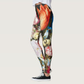 ヴィンテージグラスの花Ambrosius Bosschaer レギンス (左)