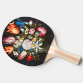 ヴィンテージグラスの花Ambrosius Bosschaer 卓球ラケット (横)