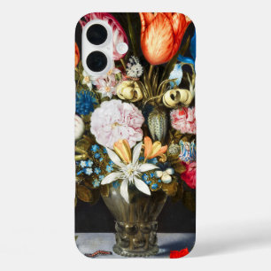ヴィンテージグラスの花Ambrosius Bosschaer iPhone 16 Plusケース