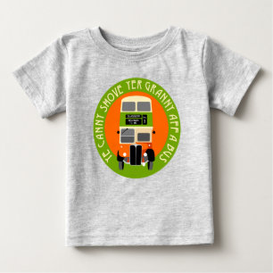 ヴィンテージグラスゴーダブルデッカーバスベビーTシャツ ベビーTシャツ