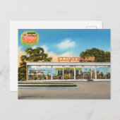 ヴィンテージグラスハウス、花壇 ポストカード (正面/裏面)