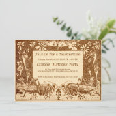 ヴィンテージグラスパーカスタマイズパーティの招待状 招待状 (スタンド正面)