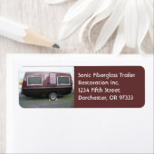 ヴィンテージグラスファイバートラベルトレーラー ラベル (インサイチュ)