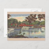 ヴィンテージグラスボトムボーツフロリダポストカード ポストカード (正面/裏面)