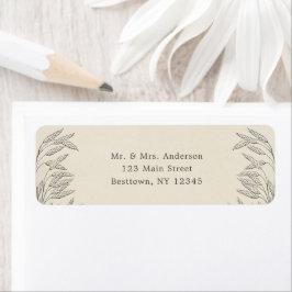 ヴィンテージグラスラインアート ラベル