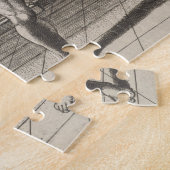 ヴィンテージグラディエーターソードファイトイラストレーション(1560) ジグソーパズル (側面)