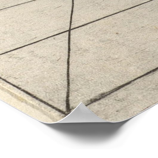 ヴィンテージグラディエーターソードファイトイラストレーション(1560) ポスター (角)