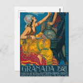 ヴィンテージグラナダフェスティバル1921旅行はがき ポストカード (正面/裏面)