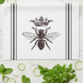 ヴィンテージグラフィッククイーンビー キッチンタオル (折り畳み)