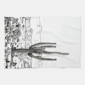 ヴィンテージグラフィックデザートカボスサグアーロ キッチンタオル (横)