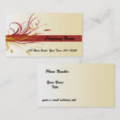 ヴィンテージグラフィックフローラ 名刺 (正面/裏面)